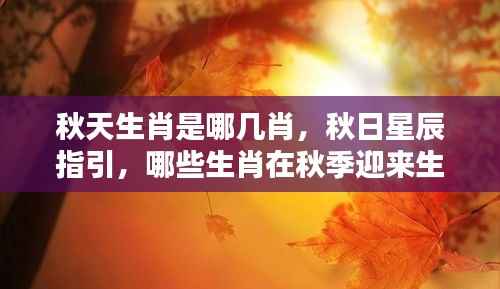 秋季生肖运势巅峰,哪些生肖在秋日星辰指引下大放异彩?